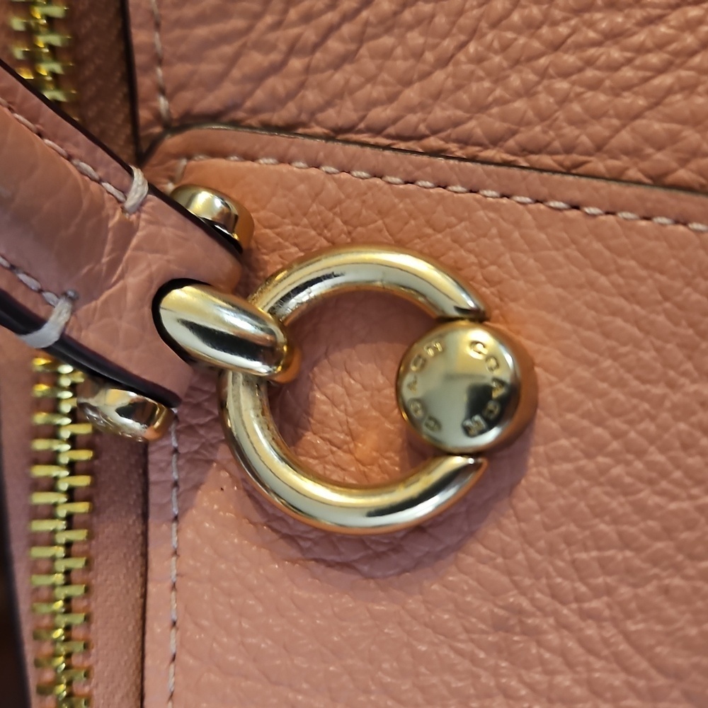 Coach Kacey Satchel Blush Pink Leather - Picture 3 of 9